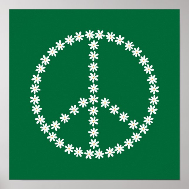 Peace Floral Poster (Front)