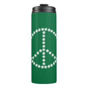 Peace Floral Thermal Tumbler
