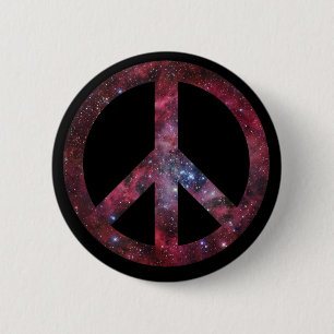 Peace for all the universe 2 inch round button