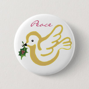 Peace for Christmas 2 Inch Round Button