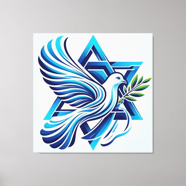 Peace For Israel Canvas Print (Front)
