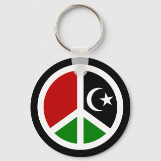 Peace for Libya Keychain