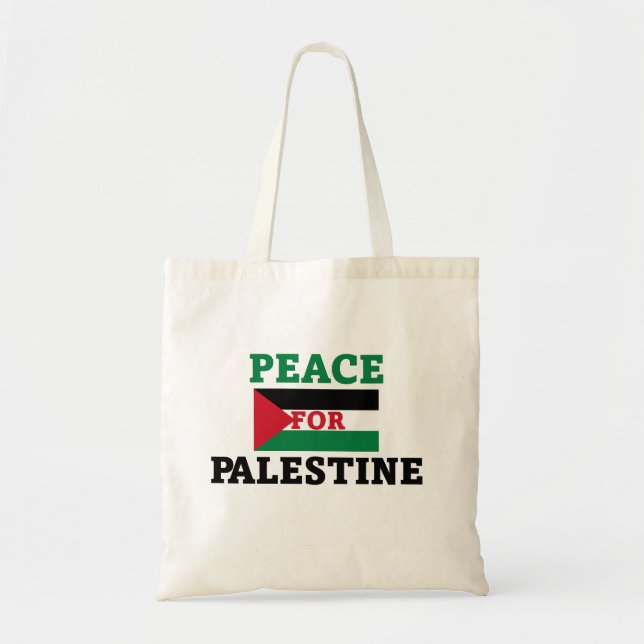 Peace for Palestine Tote Bag (Front)