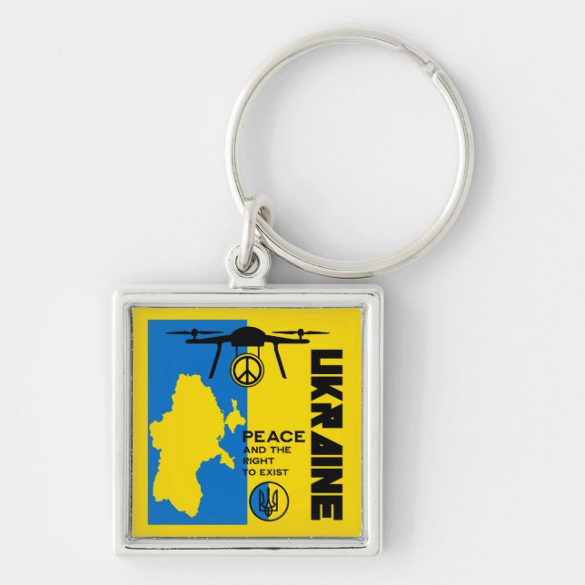Peace For The Ukraine Keychain (Front)