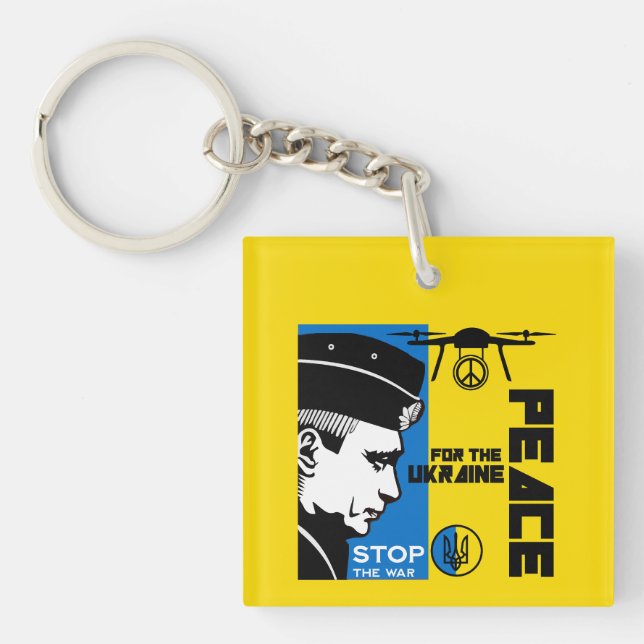 Peace For The Ukraine Keychain (Front)