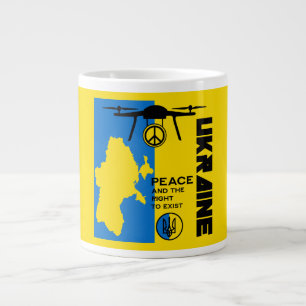 Peace For The Ukraine Large Coffee Mug