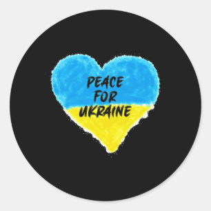 Peace For Ukraine 2 Classic Round Sticker