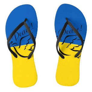 PEACE FOR UKRAINE! FLIP FLOPS