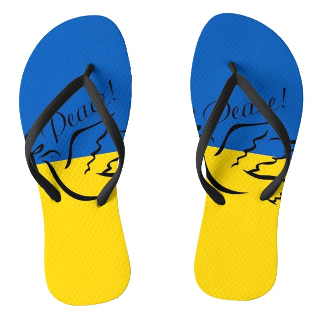 PEACE FOR UKRAINE! FLIP FLOPS (Footbed)
