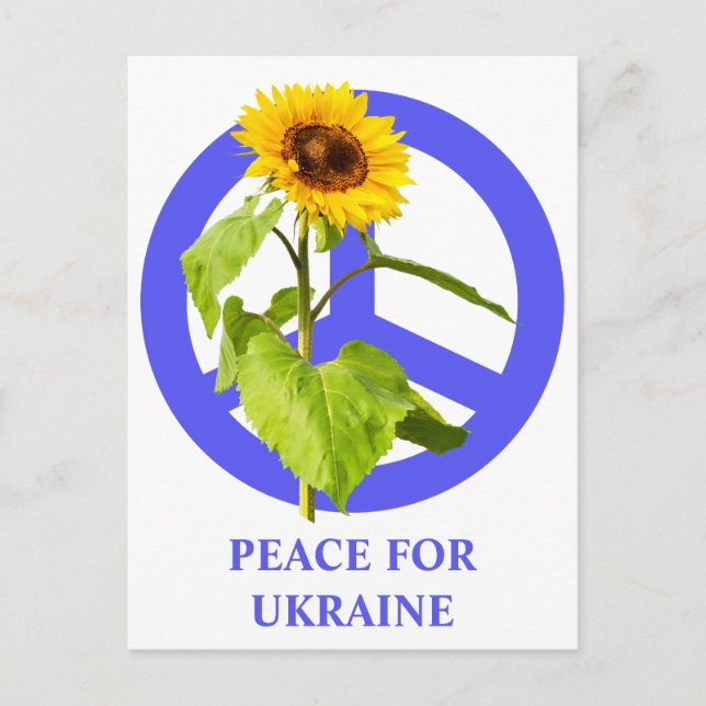 Peace for Ukraine   Postcard (Front)