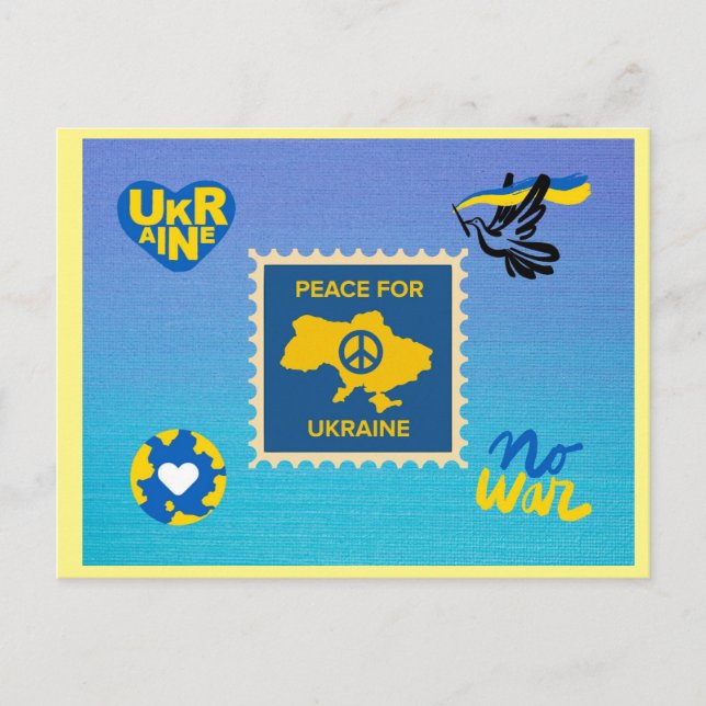 Peace for Ukraine Postcard (Front)