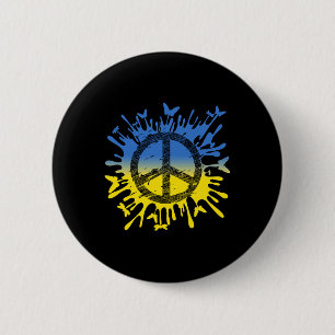 Peace For Ukraine Shirt A Show Your Support For Uk 2 Inch Round Button