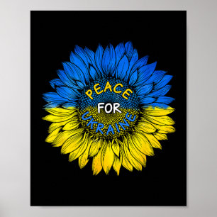 Peace For Ukraine Shirt Ukraine Sunflower Ukrainia Poster