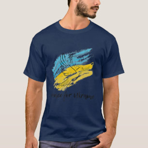 Peace For Ukraine Solidarity Peace Heart Ukrainian T-Shirt