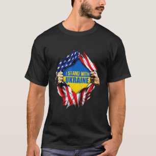 Peace For Ukraine Solidarity Peace Heart Ukrainian T-Shirt