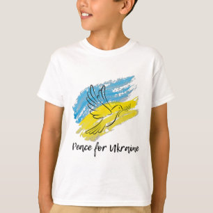 Peace For Ukraine Solidarity Peace Heart Ukrainian T-Shirt