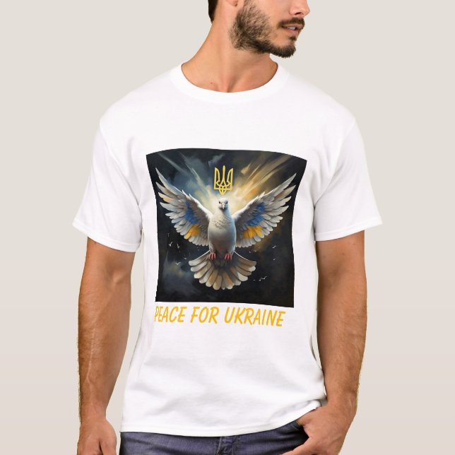 Peace for Ukraine Trident United24 T-shirt (Front)