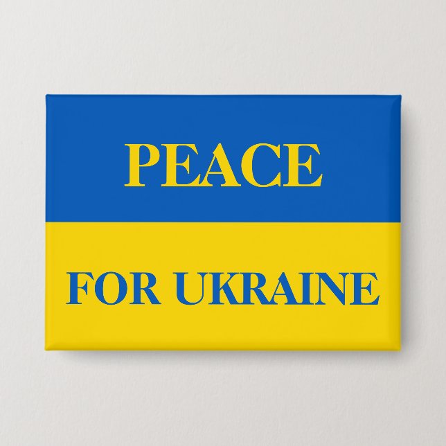 PEACE FOR UKRAINE. Ukrainian flag.  (Front)
