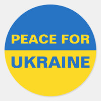 Peace for Ukraine Ukrainian Flag