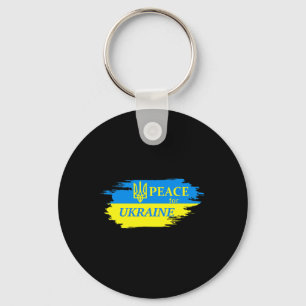 Peace For Ukraine Ukrainian Flag Ukraine Logo 1  Keychain