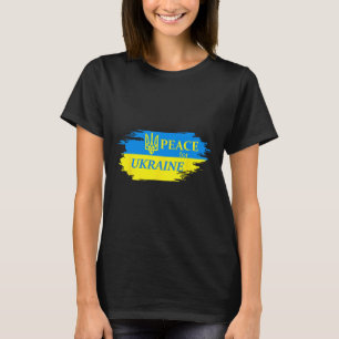 Peace For Ukraine Ukrainian Flag Ukraine Logo T-Shirt