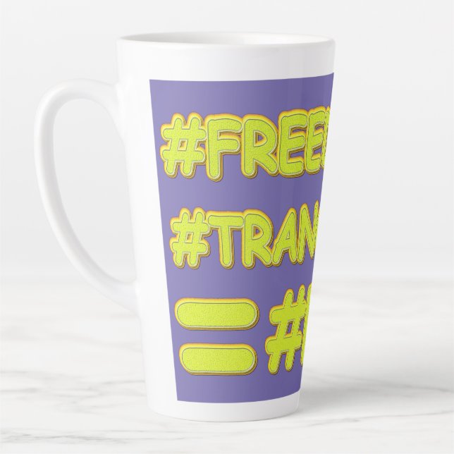 "PEACE FORMULA EQUATION" Cute Design. Buy Now Latte Mug (Left)