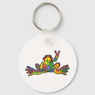 Peace Frog Keychain