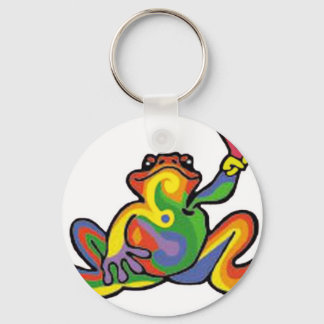 Peace Frog Keychain