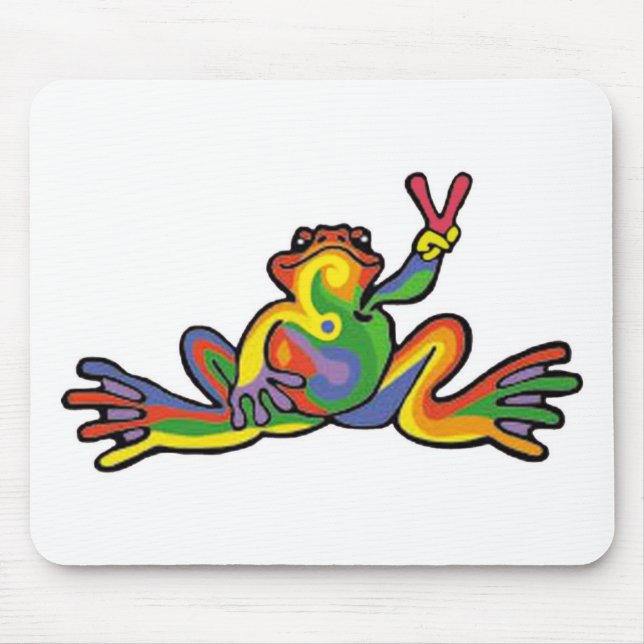 Peace Frog Mouse Pad (Front)