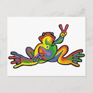Peace Frog Postcard