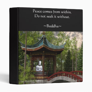 Peace From Within, Buddha Quote Binder