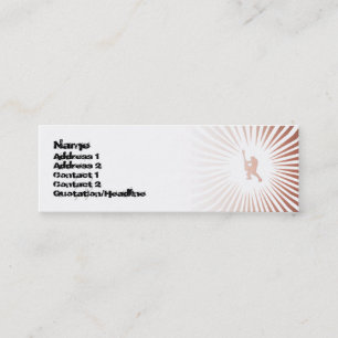 Peace Guitar Player  - Skinny Mini Business Card