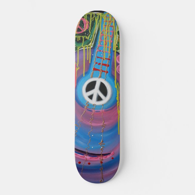 Peace Guitar Skateboard (Front)