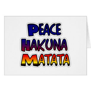 Peace Hakuna Matata Cadeaux Produits