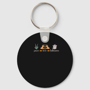 Peace Halloween Peace Sign Skeleton Witch's Hands  Keychain