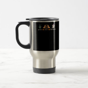 Peace Halloween Peace Sign Skeleton Witch's Hands Travel Mug