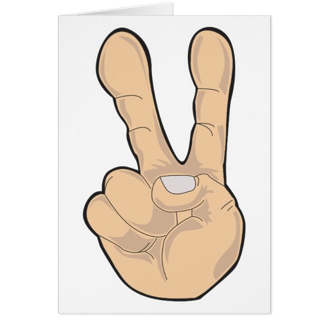 peace hand gesture (Front)