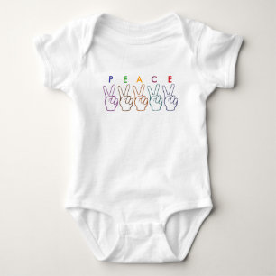 Peace Hands Baby Bodysuit
