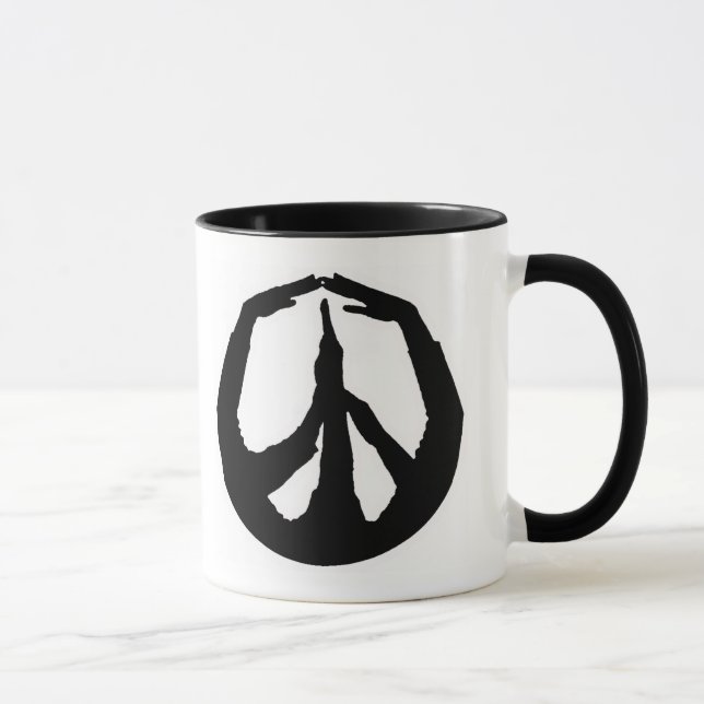 Peace Hands Mug (Right)