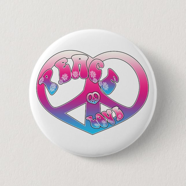 Peace Heart Button (Front)