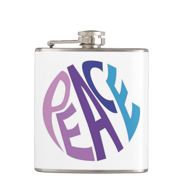 PEACE  HIP FLASK (Front)