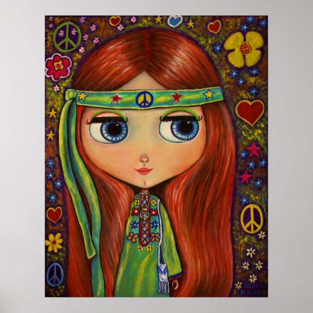 Peace Hippie Doll Poster (Front)