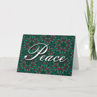 Peace holiday card