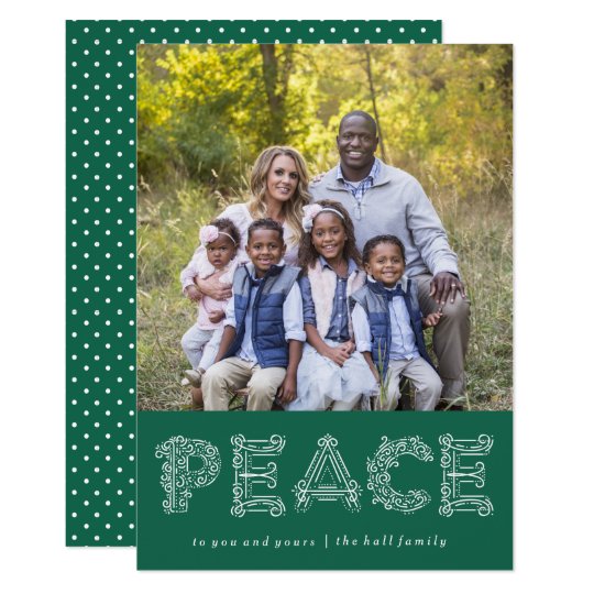 Peace Holiday Photo Card