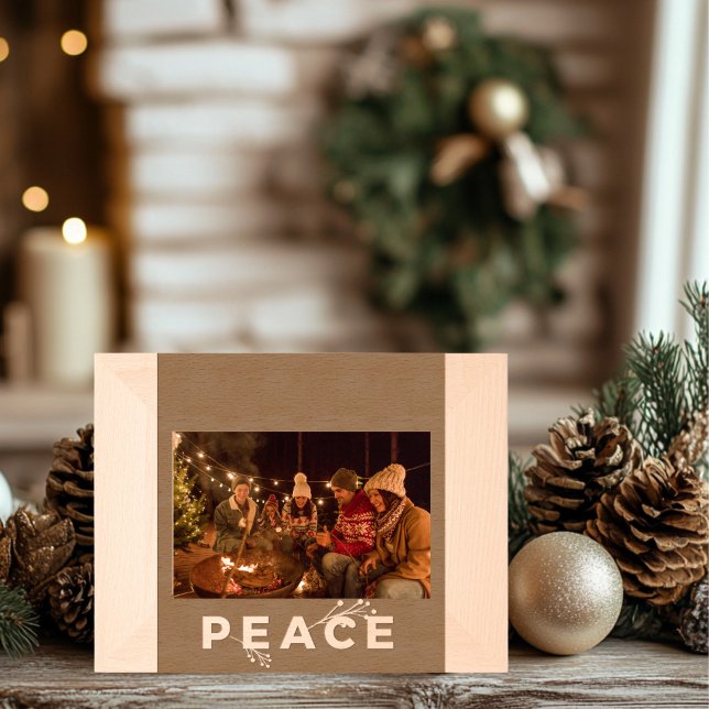 Peace Holiday Wooden Etched Frames (Creator Uploaded)