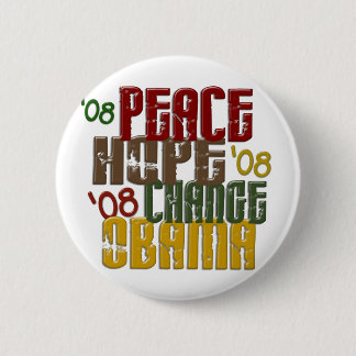Peace Hope Change Obama 1 2 Inch Round Button