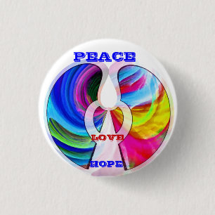 Peace,Hope,Love_ 1 Inch Round Button