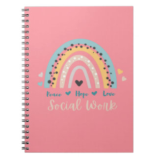 Peace Hope Love Carnet de travail social