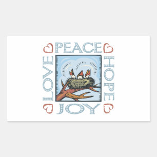 Peace, Hope, Love, Joy Sticker