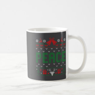 Peace I Come In Peace Couple Matching Ugly Christm Coffee Mug